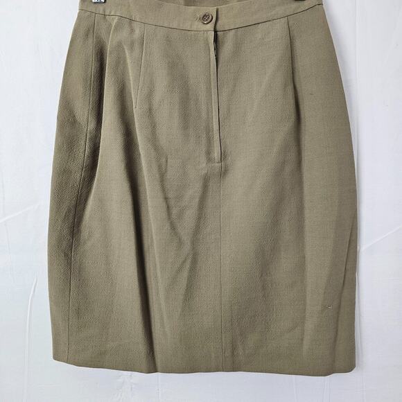 Vintage Calvin Klein Wool Pencil Skirt Womens Size 6 Made in USA Above the Knee - Picture 1 of 10